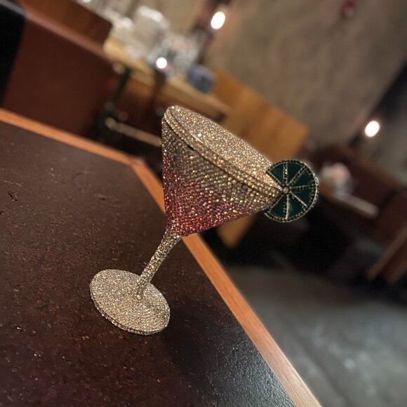 Neiman Marcus Luxury Goblet Rhinestone Evening Bag - Picture 2 of 3